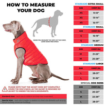 Load image into Gallery viewer, AiryVest Lightweight Reversible Winter Dog Jacket - XSMALL - Black/Red
