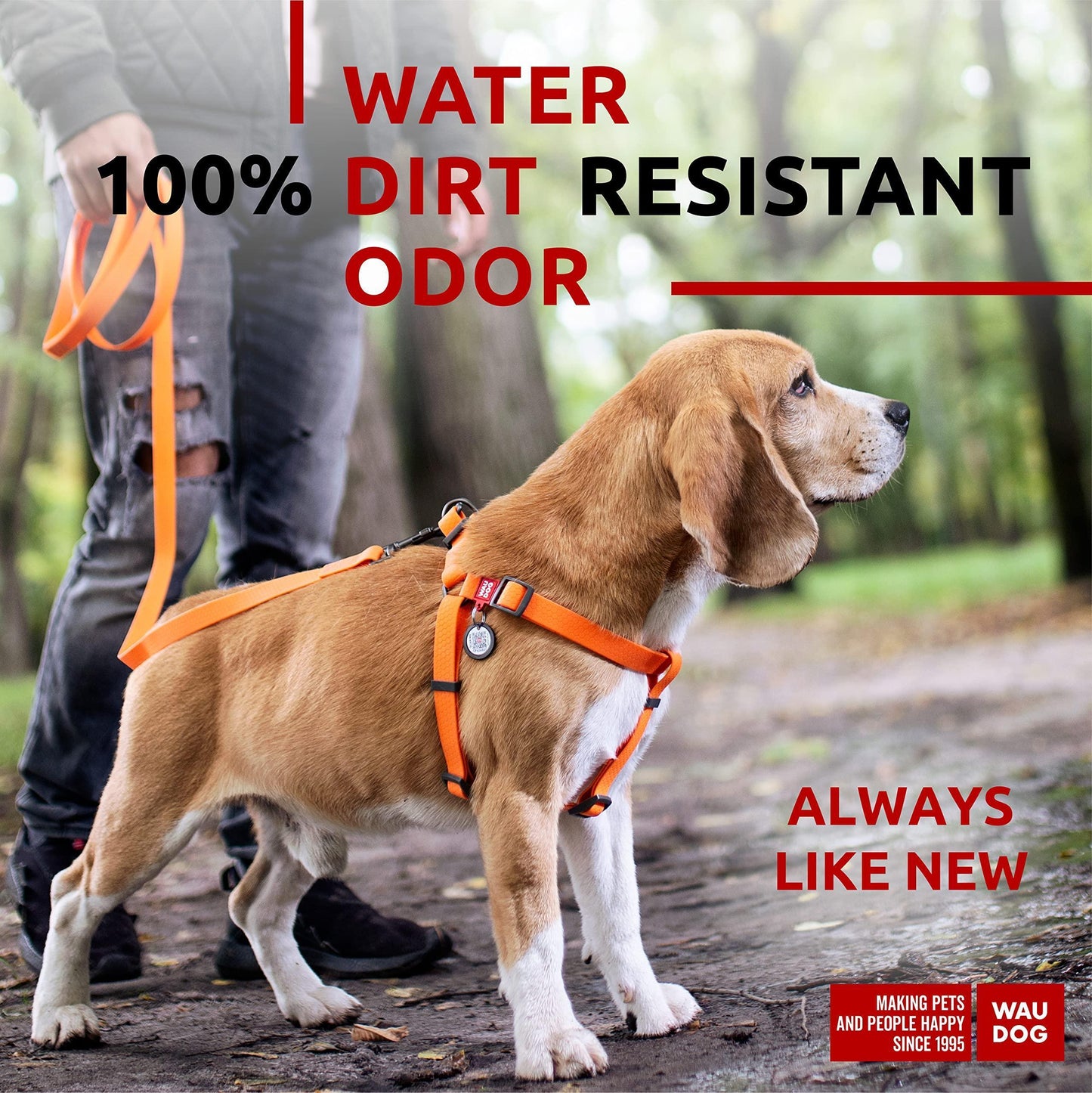 Waterproof Dog Harness   Adjustable Dog Harness for Large Dogs Small and Medium For Pet With Love
