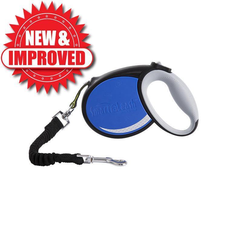Pet Product Innovations Smart Retractable Leash M – Blue, 14ft, Up to 40lbs / 18kg, with Safety Features for Every Walk For Pet With Love