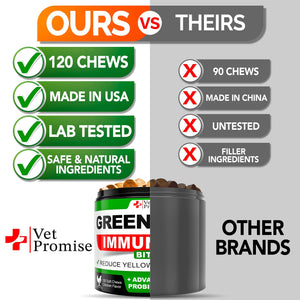 Vet Promise Dog Urine Neutralizer for Lawn with Probiotics Digestive Enzymes 120 Chews