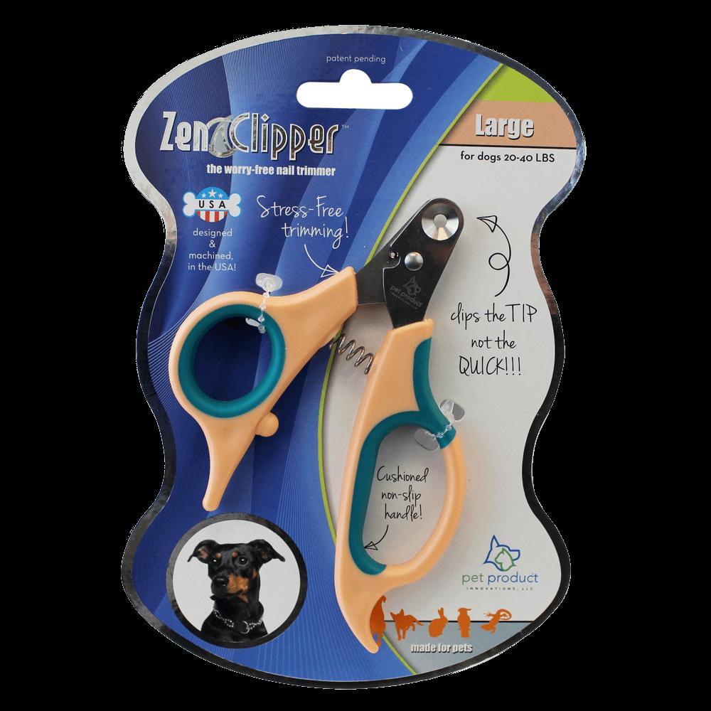 Pet Product Innovations Zen Clipper LARGE – Stress-Free, Size-Specific Nail Clipper for Dogs Approximately 20lbs to 40lbs. For Pet With Love