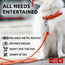 Load image into Gallery viewer, WAUDOG Ultra Soft Rolled Leather Dog Collar for Small Dogs   Soft Padded Dog
