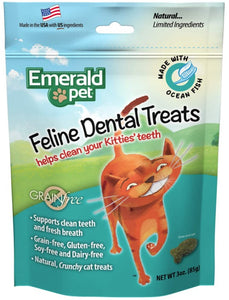 Emerald Pet Feline Dental Treats Ocean Fish Flavor