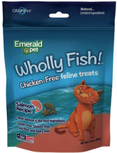 Load image into Gallery viewer, Emerald Pet Wholly Fish! Cat Treats Salmon Recipe
