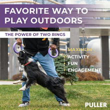 Load image into Gallery viewer, PULLER Midi Outdoor Dog Ring Toy - Fetch Toy and Tug-of-War Dog Toy for Medium Size Breeds - Set of 2
