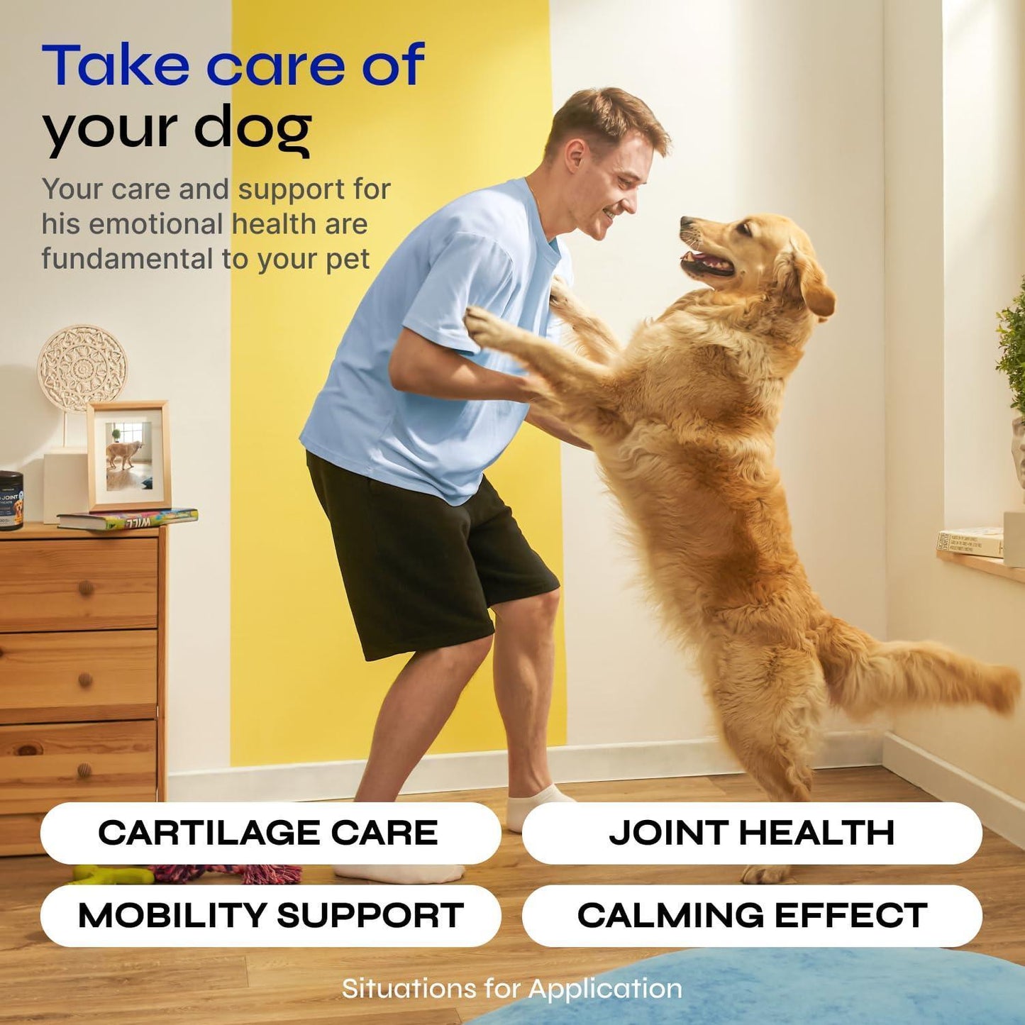 VETRICA Canine Hip & Joint Supplement with Hemp & Glucosamine 130 Chews For Pet With Love