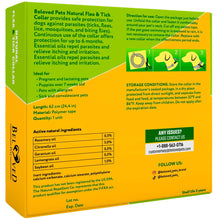 Load image into Gallery viewer, Beloved Pets Natural Anti Fleas and Ticks Essential Oil Repellent Collar for Dogs. 6 Months Control of Best Prevention &amp; Safe Treatment. Pack of 1. For Pet With Love
