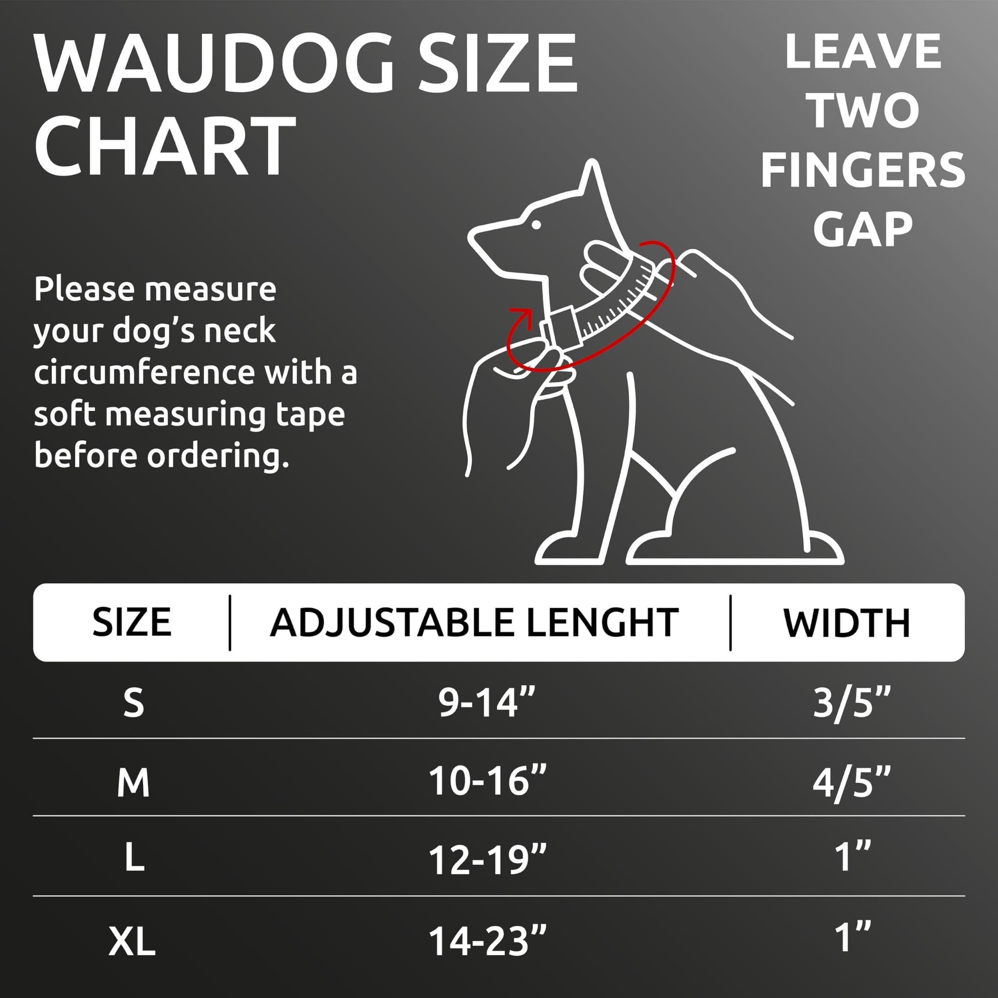 WAUDOG Reflective Cotton Dog Collar with QR ID Tag. Adjustable Eco Friendly Alternative to Nylon Collar. MEDIUM. Gray. For Pet With Love