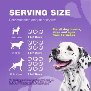 CHEWIA 15in1 Dog Multivitamin Immune Support, Skin & Coat, Mobility Support 180 Ct