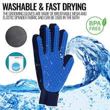 Load image into Gallery viewer, Pet Grooming Gloves for Deshedding, Hair Removal, and Massage
