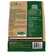 Load image into Gallery viewer, Beloved Pets Triple Flavor Rawhide Dog Treats w/Duck, Chicken &amp; Liver 10.6 Oz

