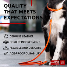 Load image into Gallery viewer, Rolled Leather Dog Leash 4Ft * 0.4 in for Small Medium and Large Dogs   Heavy
