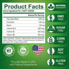 Load image into Gallery viewer, Vet Promise Natural Flea and Tick Prevention Advanced Oral Treats Supplement for Dogs. Made in USA. 119 Chews. Chicken Flavor
