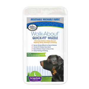 Four Paws Walk About Quick Fit Muzzle for Dogs