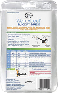 Four Paws Walk About Quick Fit Muzzle for Dogs