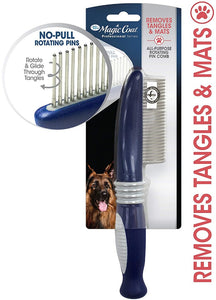 Magic Coat Rotating Pin Comb Removes Tangles and Mats