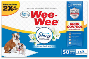 Four Paws Wee Wee Odor Control Pads with Fabreze Freshness