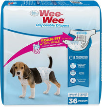 Load image into Gallery viewer, Four Paws Wee Wee Disposable Diapers Medium
