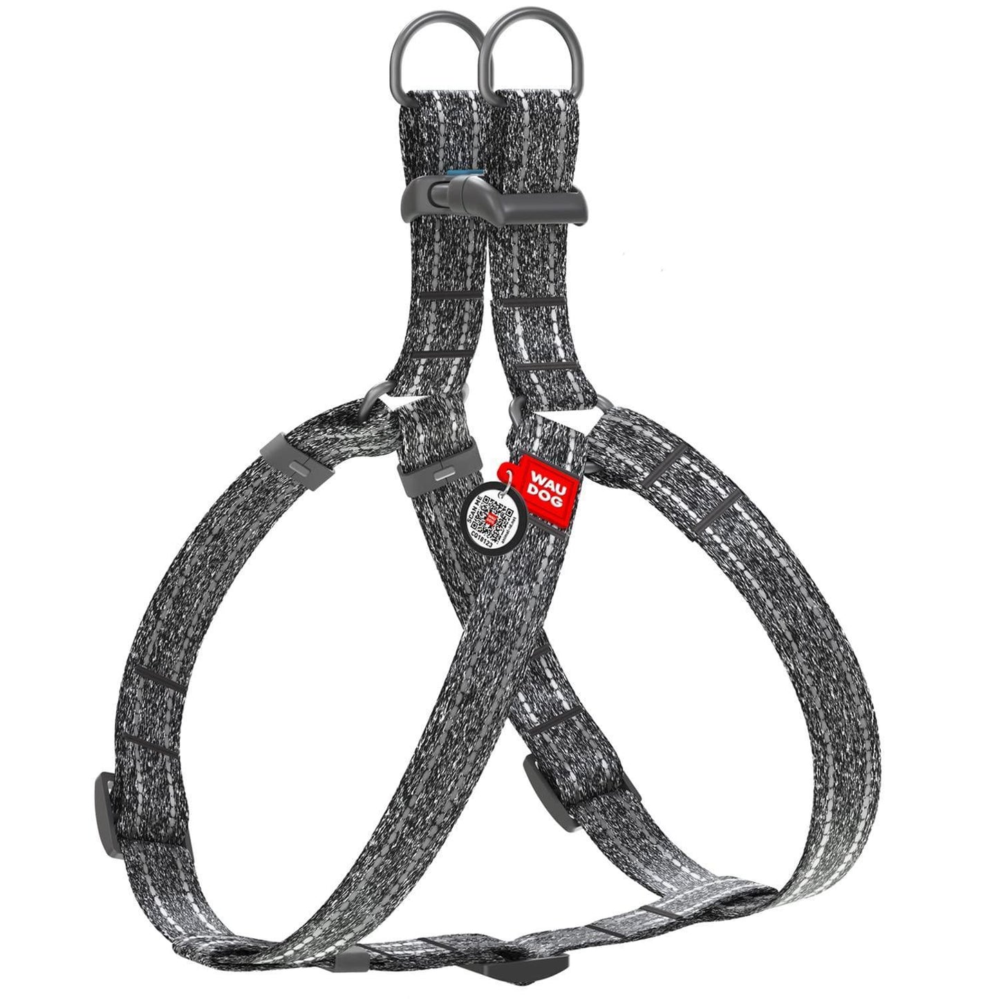 WAUDOG Recycled Cotton Dog Harness Eco Friendly Dog Harness for Small Dogs Medium & Large For Pet With Love