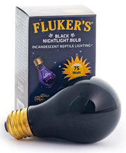 Load image into Gallery viewer, Flukers Black Nightlight Bulb Incandescent Reptile Light
