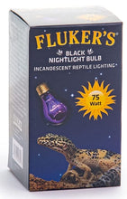 Load image into Gallery viewer, Flukers Black Nightlight Bulb Incandescent Reptile Light
