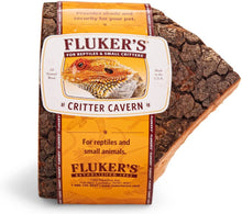 Load image into Gallery viewer, Flukers Critter Cavern Corner Half-Log for Reptiles and Small Animals
