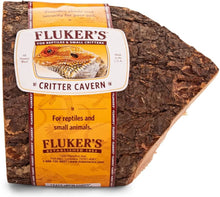 Load image into Gallery viewer, Flukers Critter Cavern Corner Half-Log for Reptiles and Small Animals
