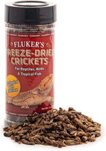 Load image into Gallery viewer, Flukers Freeze-Dried Crickets Gut Loaded with Calcium for Reptiles, Birds and Tropical Fish
