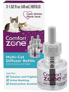 Comfort Zone Multi-Cat Diffuser Refills For Cats and Kittens