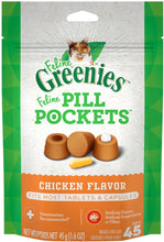 Load image into Gallery viewer, Greenies Feline Pill Pockets Cat Treats Chicken Flavor
