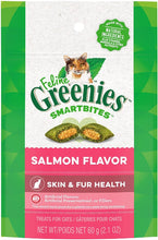 Load image into Gallery viewer, Greenies Feline SmartBites Skin and Fur Health Salmon Flavor Cat Treats
