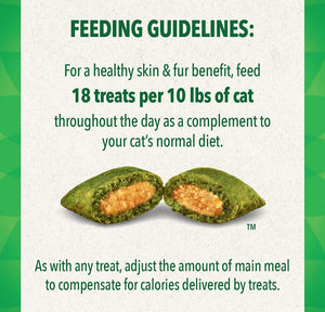 Greenies Feline SmartBites Skin and Fur Health Salmon Flavor Cat Treats