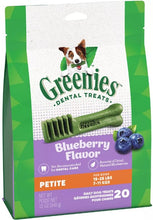 Load image into Gallery viewer, Greenies Petite Dental Dog Treats Blueberry
