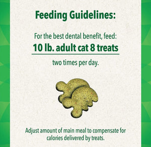 Greenies Feline Natural Dental Treats Tempting Salmon Flavor