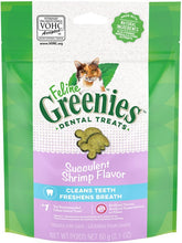 Load image into Gallery viewer, Greenies Feline Natural Dental Treats Succulent Shrimp Flavor
