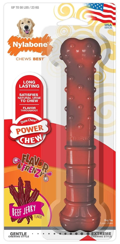 Nylabone Power Chew Flavor Frenzy Chew Beef Jerky Flavor Giant