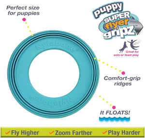 Nylabone Super Flyer Gripz Disc Puppy Toy