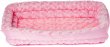 Load image into Gallery viewer, MidWest Double Bolster Pet Bed Pink
