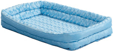 Load image into Gallery viewer, MidWest Double Bolster Pet Bed Blue
