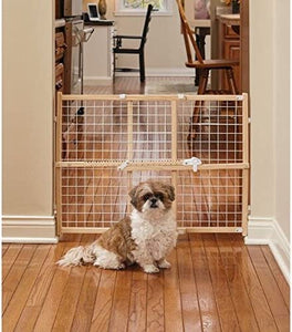 MidWest Wire Mesh Wood Pressure Mount Pet Safety Gate