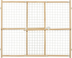 MidWest Wire Mesh Wood Pressure Mount Pet Safety Gate