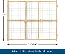 Load image into Gallery viewer, MidWest Wire Mesh Wood Pressure Mount Pet Safety Gate
