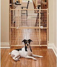 Load image into Gallery viewer, MidWest Wire Mesh Wood Pressure Mount Pet Safety Gate
