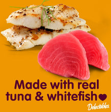 Load image into Gallery viewer, Hartz Delectables Stew Lickable Treat for Cats Tuna and Whitefish
