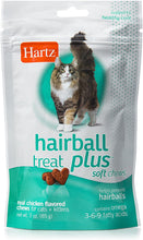 Load image into Gallery viewer, Hartz Hairball Remedy Plus Soft Chews for Cats and Kittens Savory Chicken Flavor
