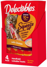 Load image into Gallery viewer, Hartz Delectables Senior Squeeze Up Lickable Cat Treat Chicken
