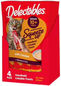 Hartz Delectables Senior Squeeze Up Lickable Cat Treat Chicken