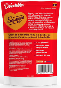 Hartz Delectables Senior Squeeze Up Lickable Cat Treat Chicken