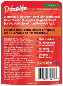 Hartz Soft Pate Lickable Treat for Cats Tuna Chicken and Veggies