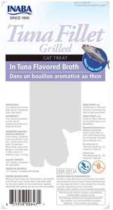 Inaba Tuna Fillet Grilled Cat Treat in Tuna Flavored Broth